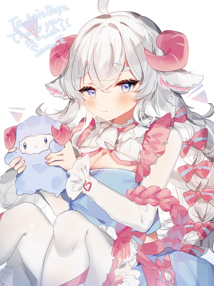 arie ruya (indie virtual youtuber) drawn by sorani_(kaeru0768)