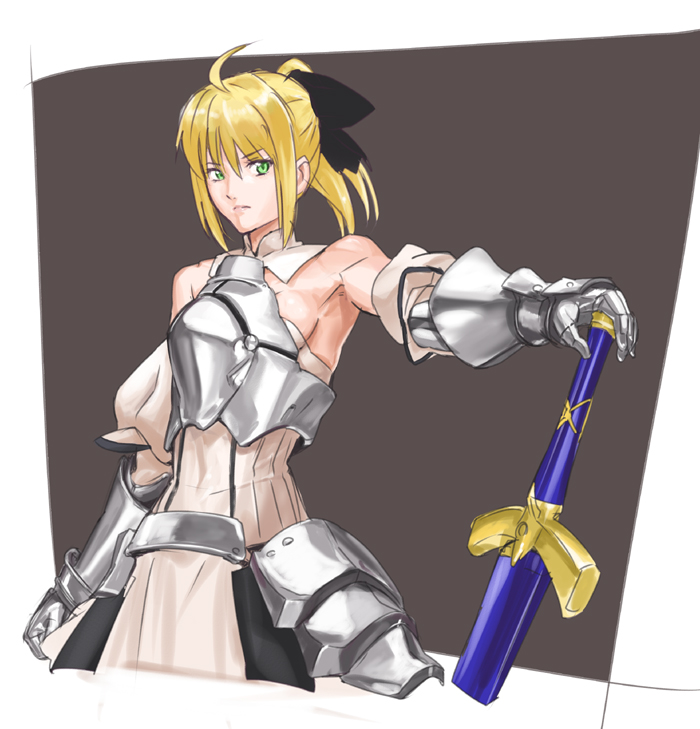 artoria pendragon and saber lily (fate and 1 more) drawn by makacoon