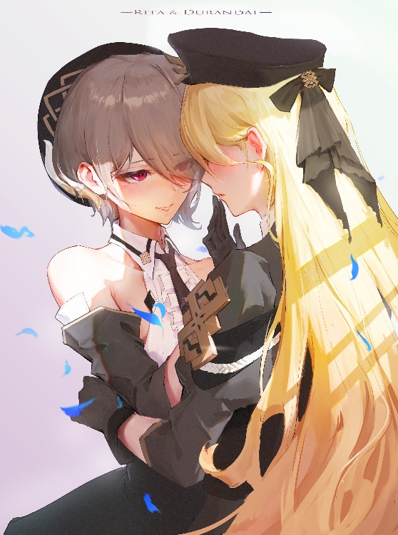 rita rossweisse and durandal (honkai and 1 more) drawn by ether.b