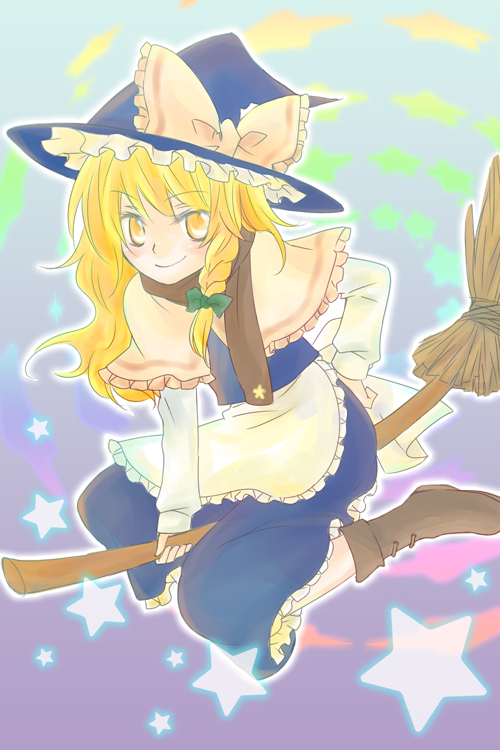 kirisame marisa (touhou and 1 more) drawn by saneyoshi