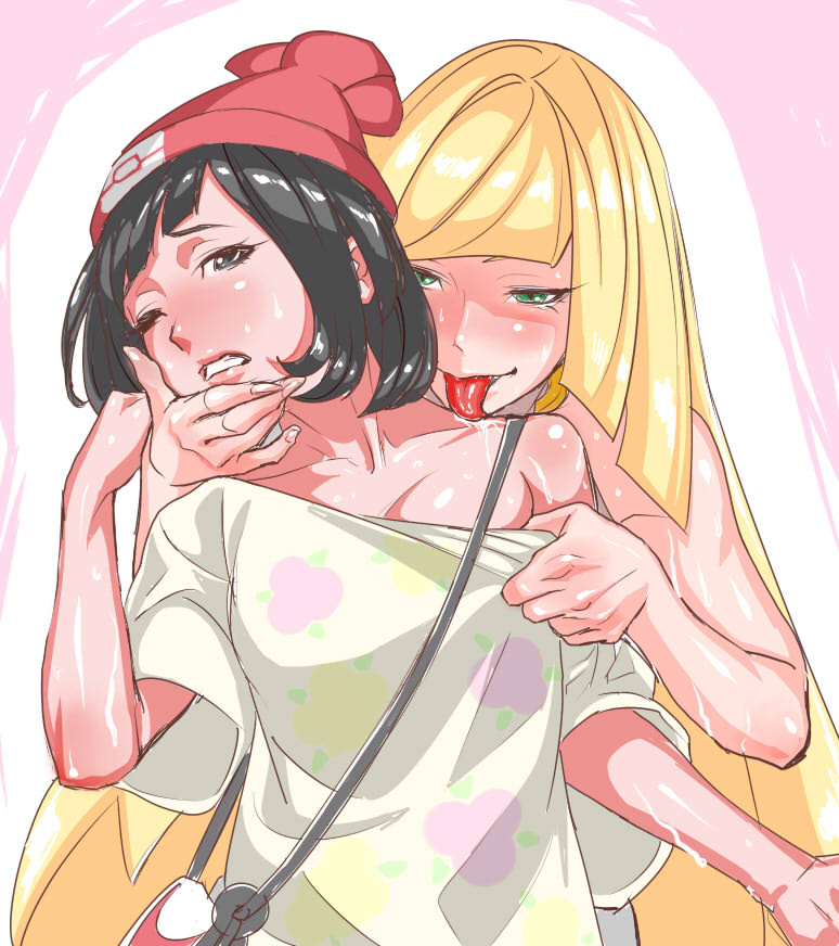 selene and lusamine (pokemon and 1 more) drawn by hottiku