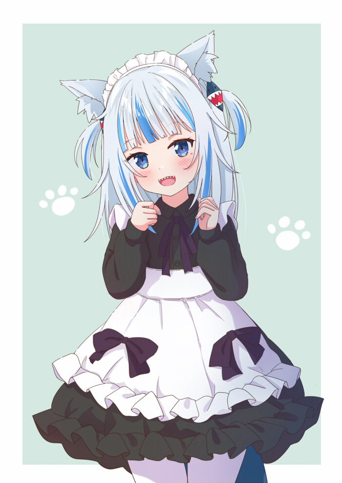 gawr gura (hololive and 1 more) drawn by m_ko_(maxft2)