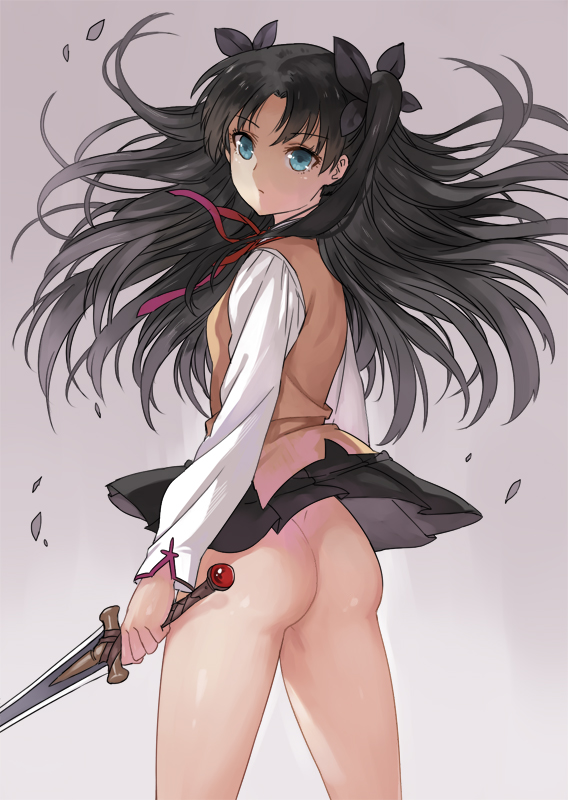 tohsaka rin (fate and 1 more) drawn by haijin