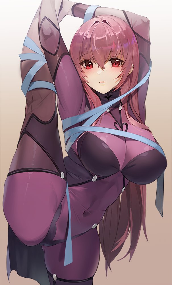 scathach (fate and 1 more) drawn by damda