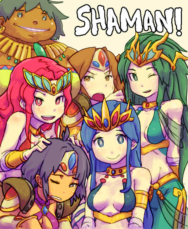 sana, spoo, seso, seny, shin, and 1 more (breath of fire and 1 more) drawn by yuuna_(alexi)