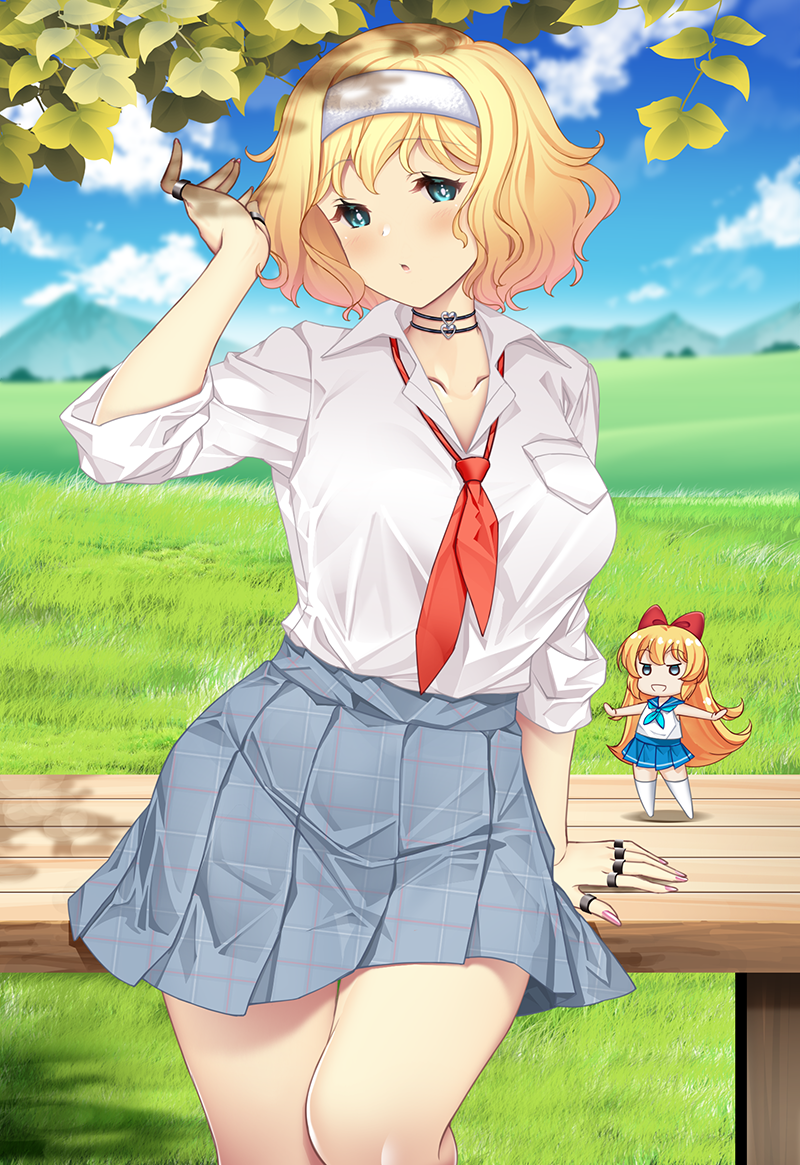 alice margatroid and shanghai doll (touhou) drawn by hataraki_kuma