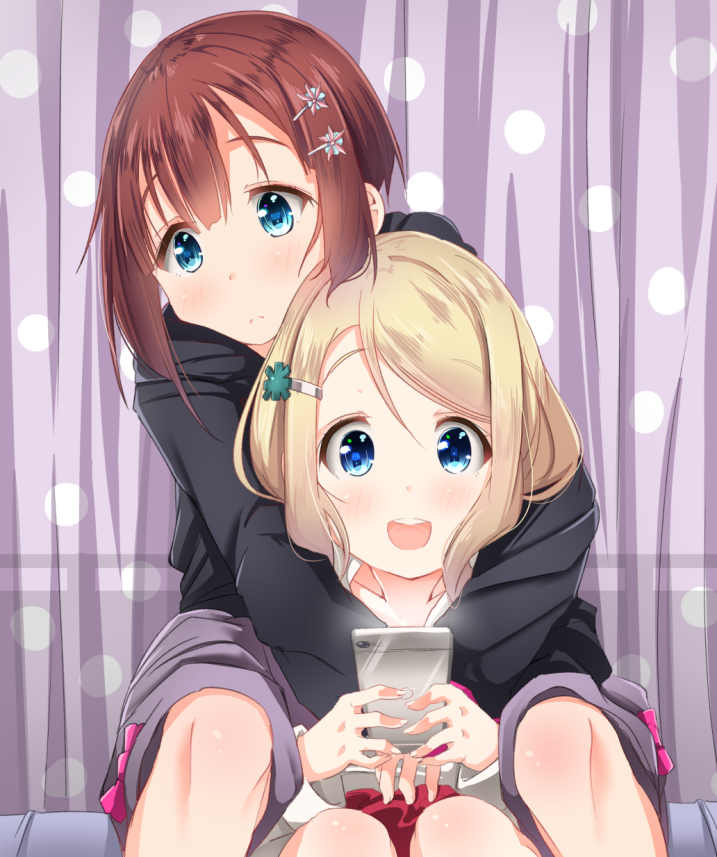ayase alisa and kosaka yukiho (love live! and 1 more) drawn by mad_(hazukiken)