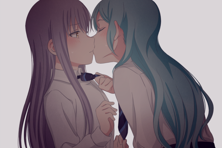 hikawa sayo and minato yukina (bang dream!) drawn by un403lucky
