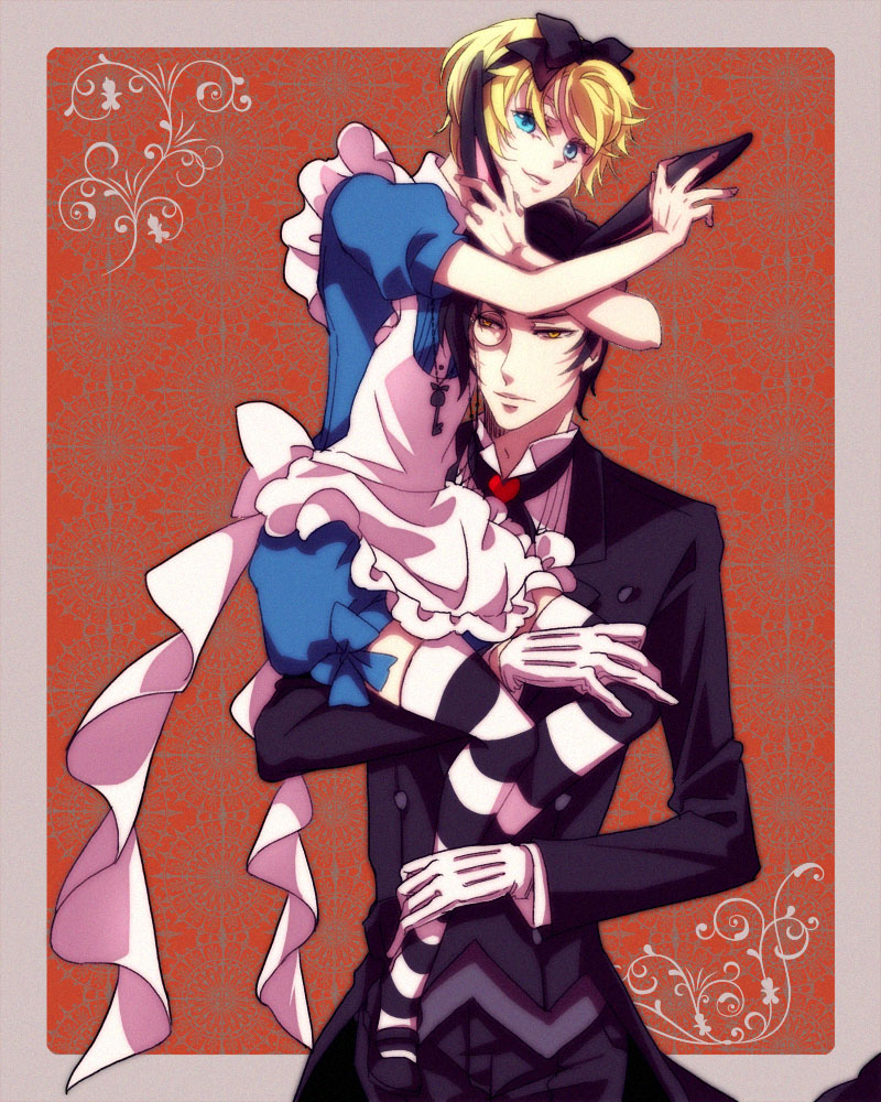 alice, alois trancy, and claude faustus (alice's adventures in wonderland and 1 more) drawn by windbard