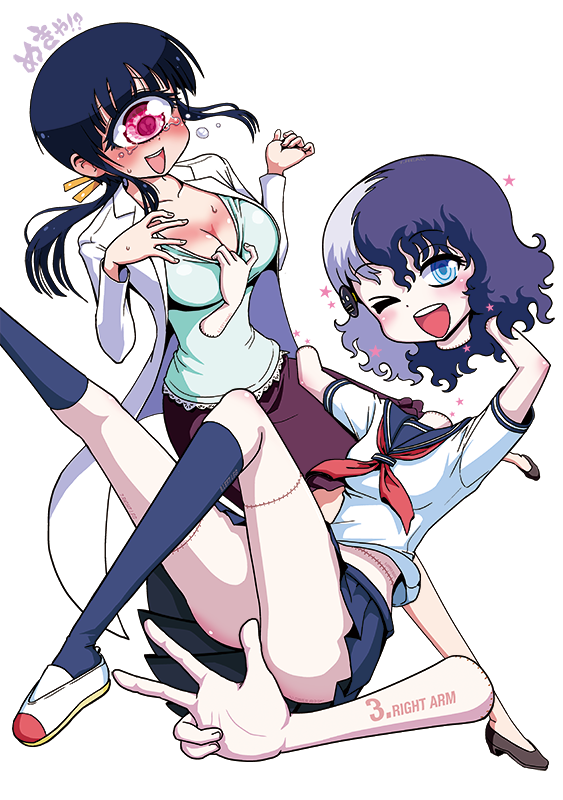 manaka hitomi and fujimi yomi (hitomi sensei no hokenshitsu) drawn by shake-o