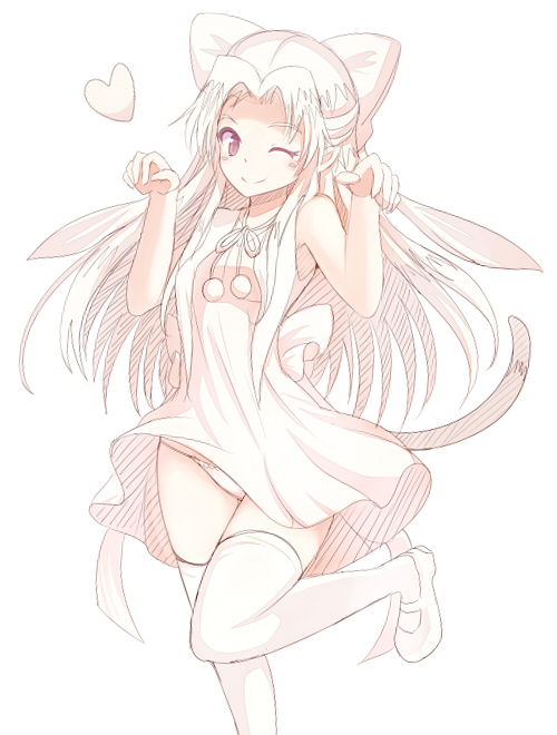 white len (tsukihime and 1 more) drawn by yodori