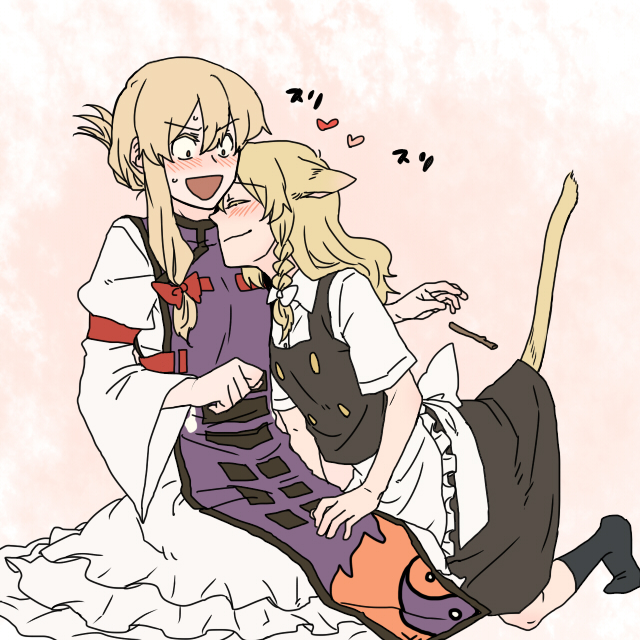 kirisame marisa and yakumo yukari (touhou) drawn by torinone