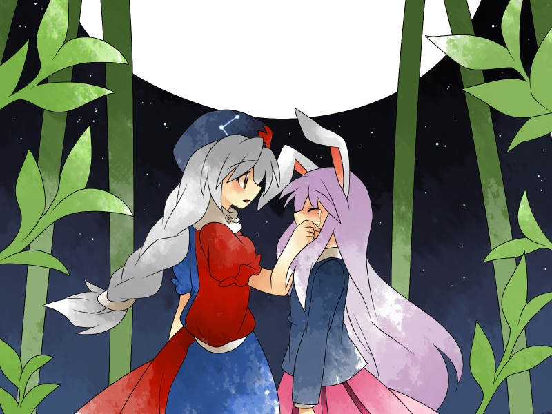 reisen udongein inaba and yagokoro eirin (touhou) drawn by hammer_(sunset_beach)