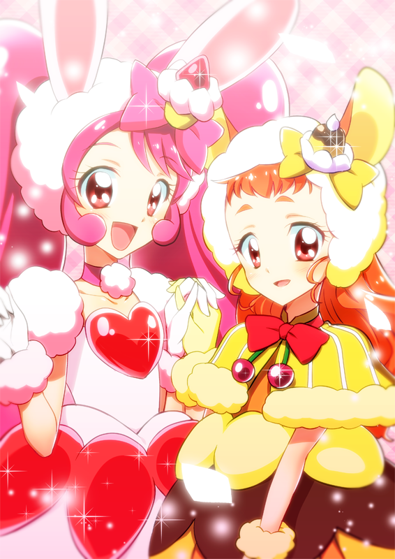 usami ichika, arisugawa himari, cure whip, and cure custard (precure and 1 more) drawn by yuto_(dialique)