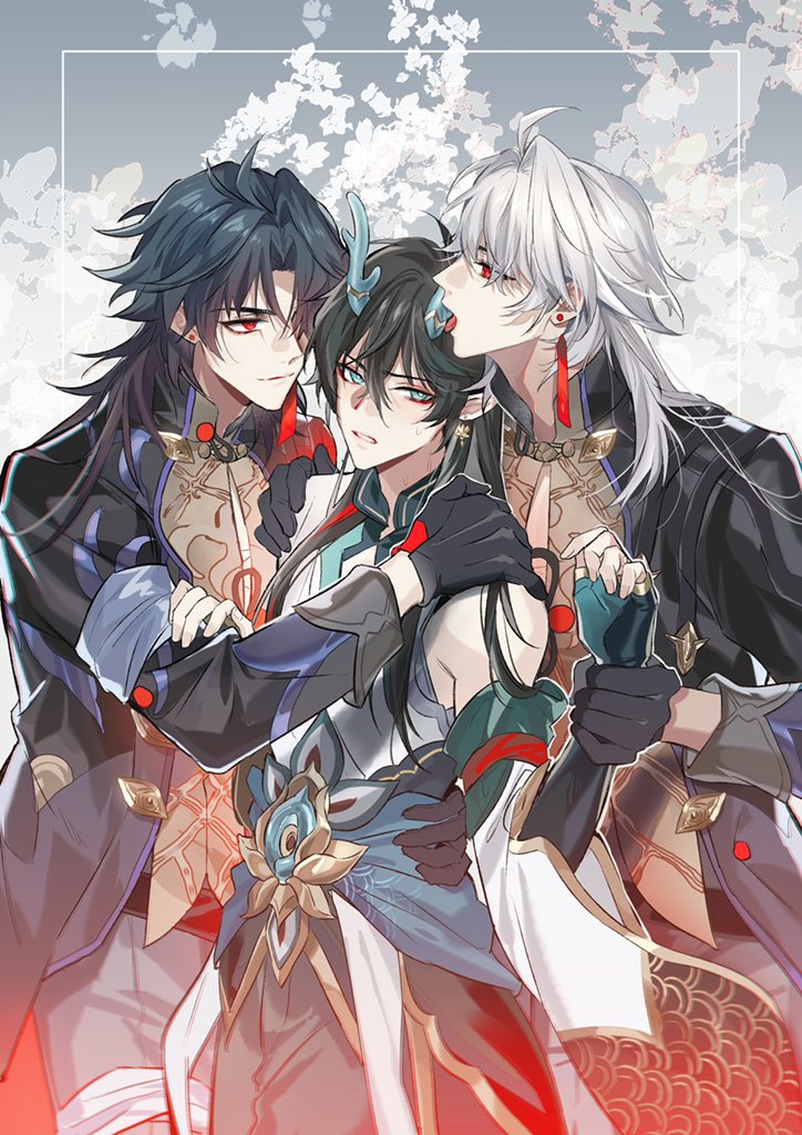 dan heng, blade, and yingxing (honkai and 1 more) drawn by yantou828