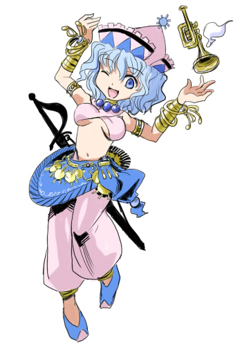 merlin prismriver and bard (touhou and 1 more) drawn by flx
