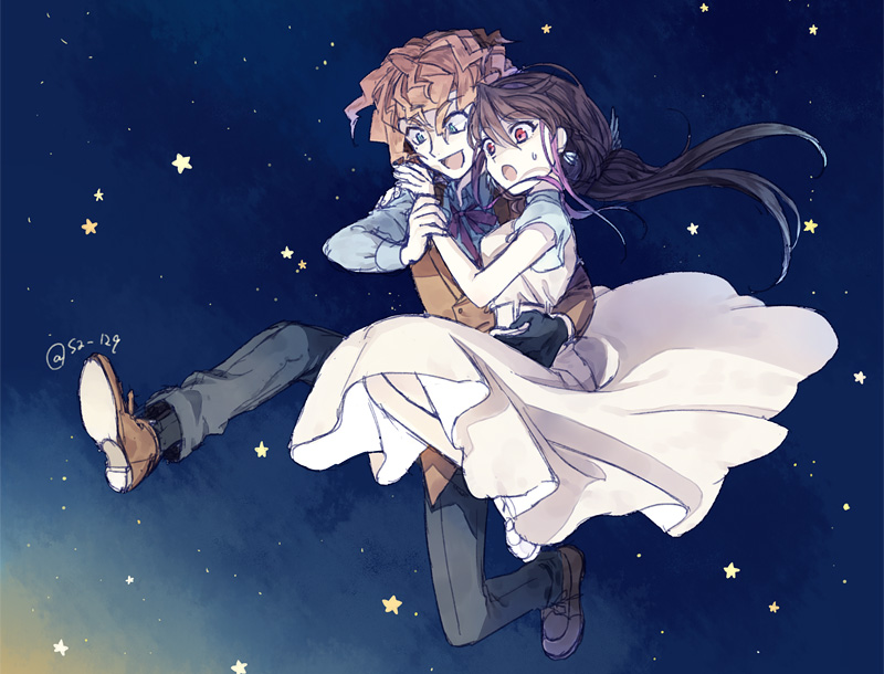 kurosaki ruri and dennis macfield (yu-gi-oh! and 1 more) drawn by itsuki_(s2_129)