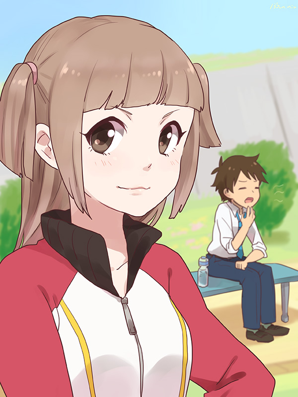 handa shin'ichi and kisaragi mako (inazuma eleven and 1 more) drawn by ichimatsu_(niru)