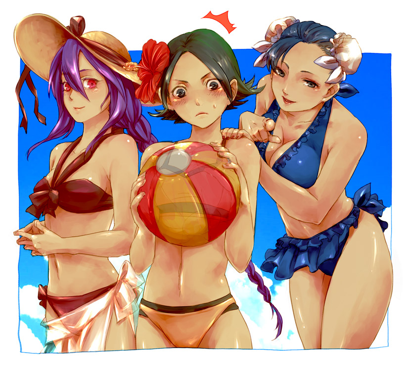 chun-li, sion eltnam, sion eltnam atlasia, sion tatari, and lynn baker (street fighter and 4 more) drawn by wanyuwa