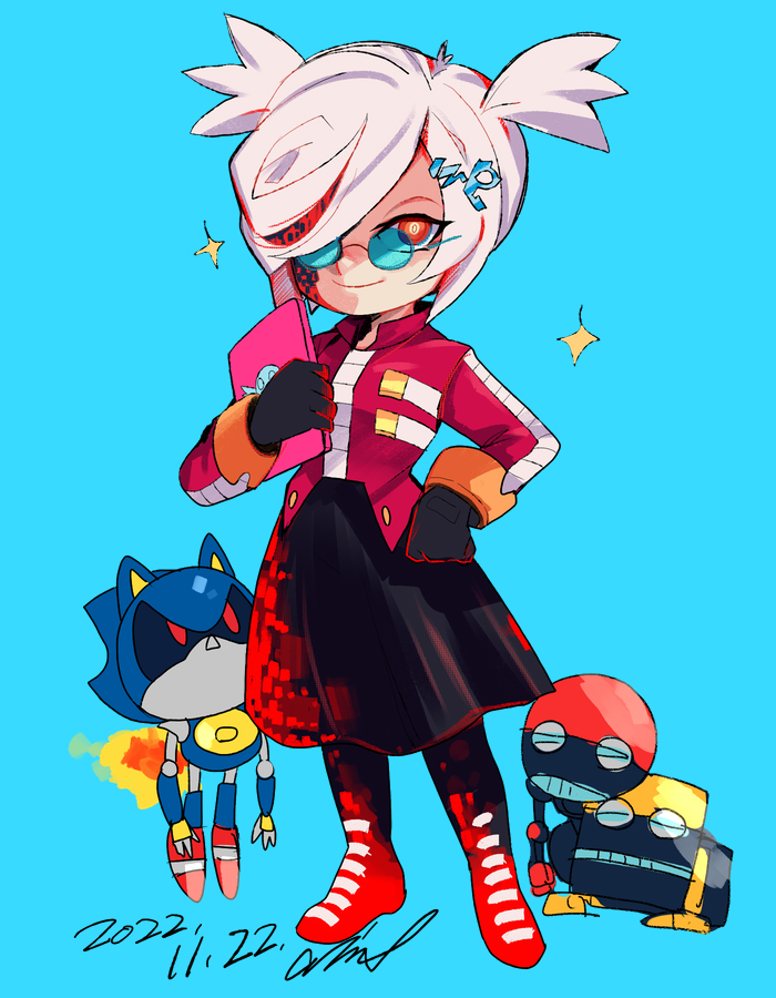 dr. eggman, metal sonic, sage, orbot, and cubot (sonic and 1 more) drawn by aimf