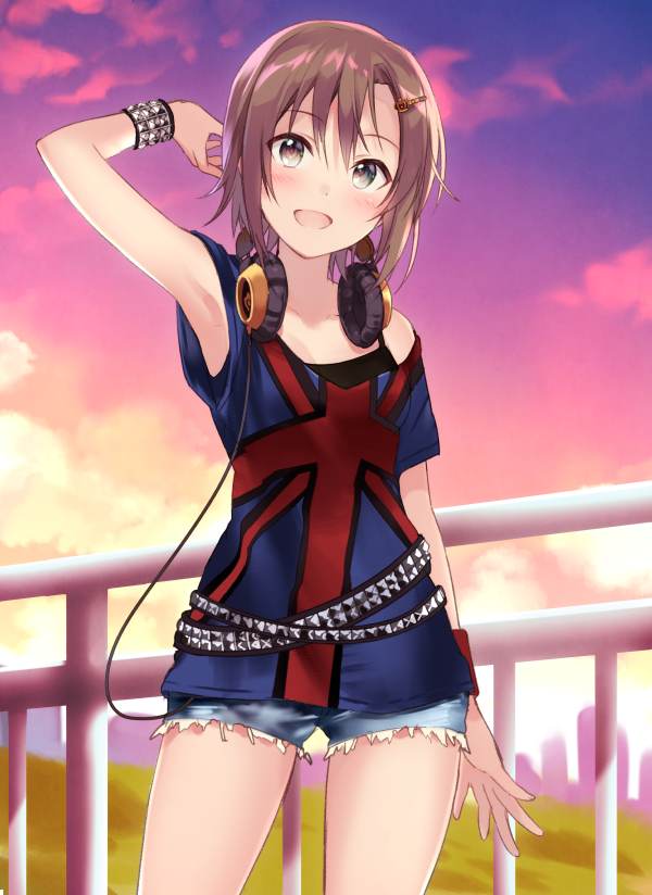 tada riina (idolmaster and 1 more) drawn by fukahire_(ruinon)
