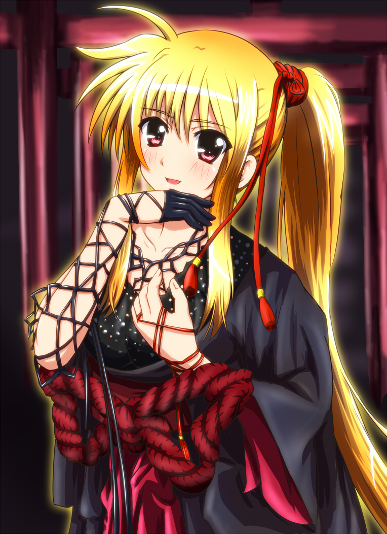 fate testarossa and mizuki nana (lyrical nanoha and 1 more) drawn by diesel-turbo