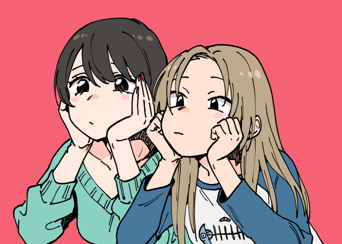 inuzuka miwa and sawatari saeko (tsukiatte agetemo ii kana) drawn by tamifull