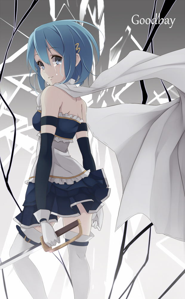 miki sayaka (mahou shoujo madoka magica) drawn by kujou_ichiso