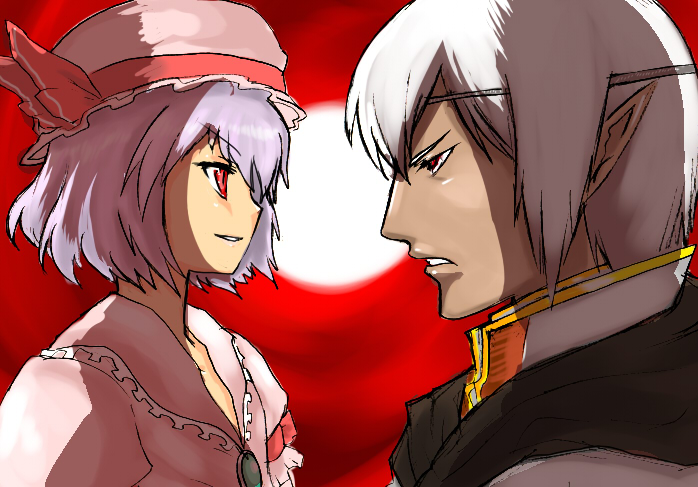 remilia scarlet and buront (touhou and 3 more) drawn by han_(jackpot)