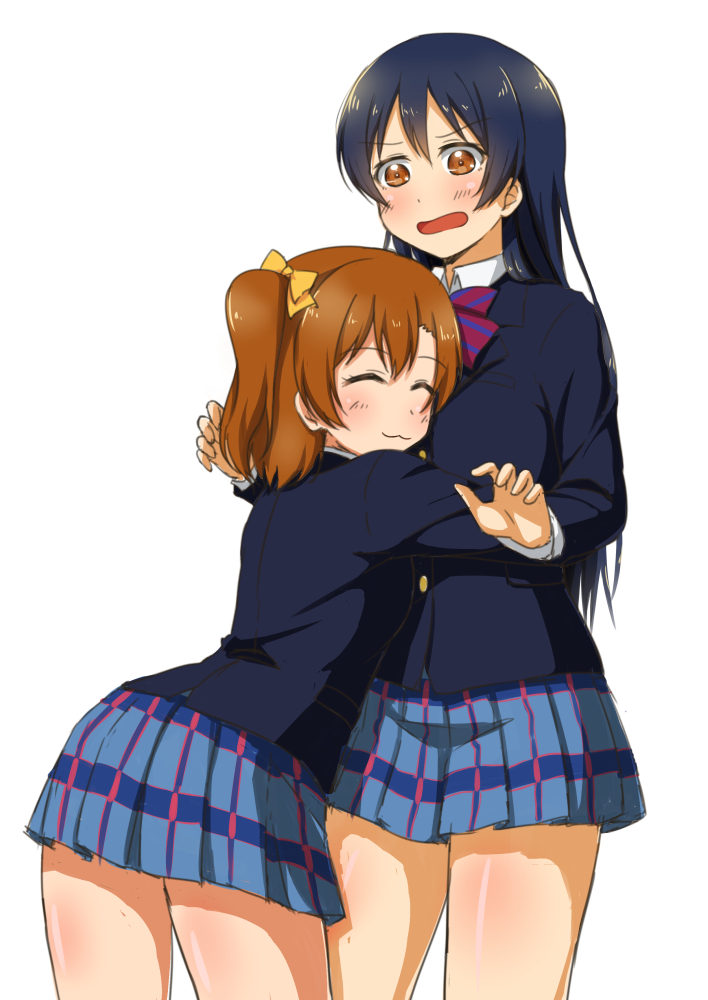 sonoda umi and kosaka honoka (love live! and 1 more) drawn by udan