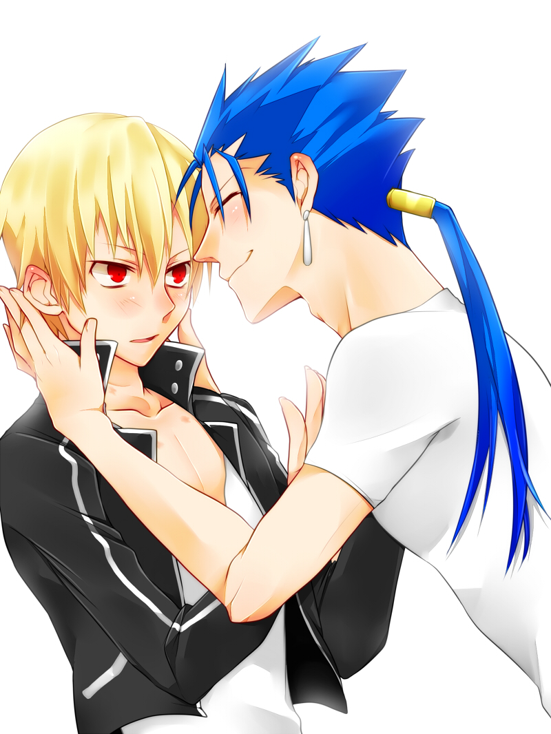 gilgamesh and cu chulainn (fate and 1 more) drawn by haine_(howling)