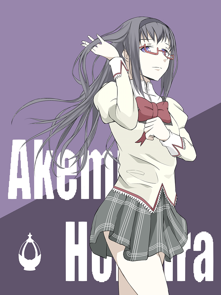 akemi homura (mahou shoujo madoka magica) drawn by den_(kur0_yuki)