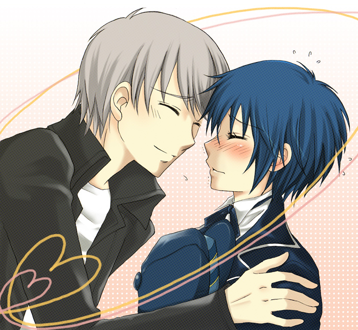 narukami yu and shirogane naoto (persona and 1 more) drawn by take_michi
