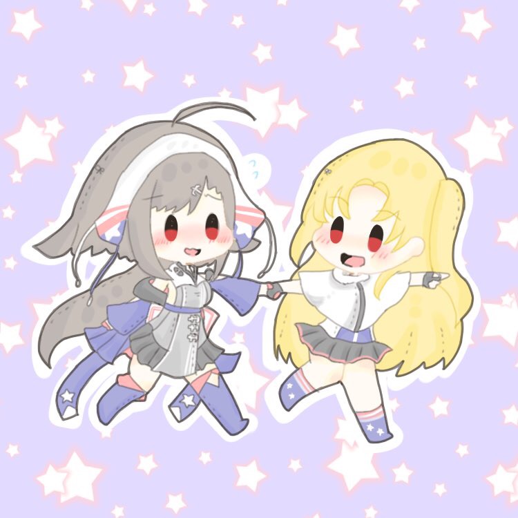cleveland and independence (azur lane) drawn by huurin_az