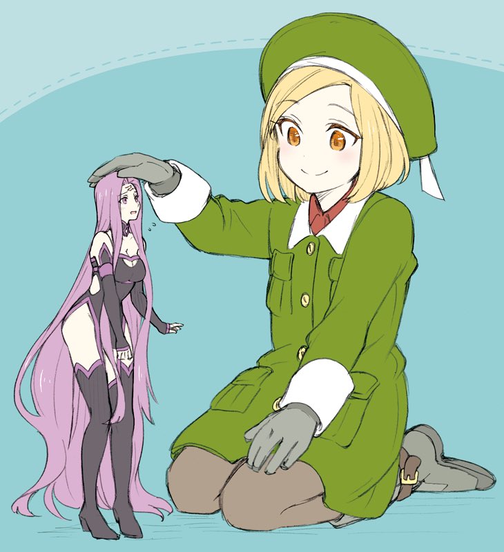 medusa and paul bunyan (fate and 1 more) drawn by isshoku_(shiki)