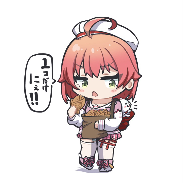 sakura miko and 35p (hololive) drawn by a_attoo
