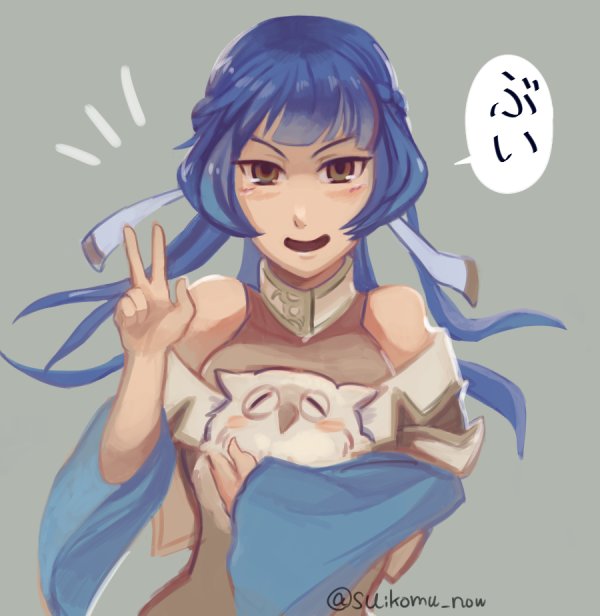 feh and athena (fire emblem and 4 more) drawn by suikomu_now
