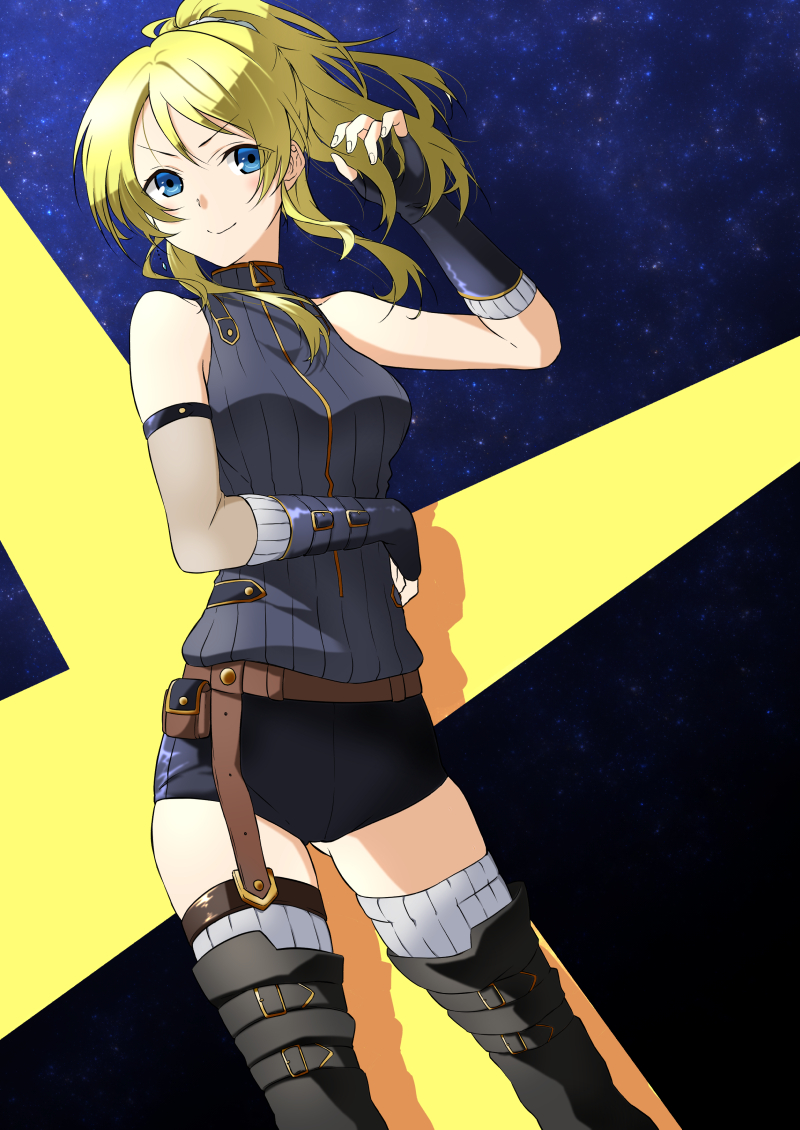ayase eli (love live! and 2 more) drawn by yomotsuka_tsukasa