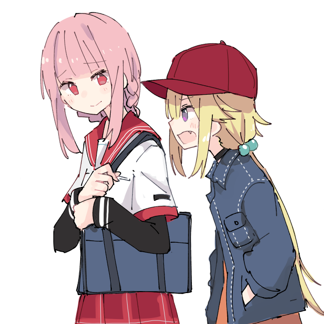 tamaki iroha and mitsuki felicia (mahou shoujo madoka magica and 1 more) drawn by shiroshi_(denpa_eshidan)