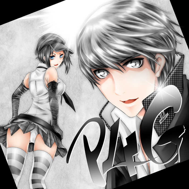 narukami yu and marie (persona and 2 more) drawn by arkatopia