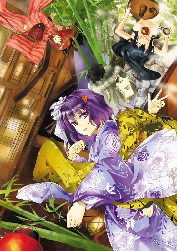 komeiji koishi, komeiji satori, kaenbyou rin, and reiuji utsuho (touhou) drawn by tsurukame