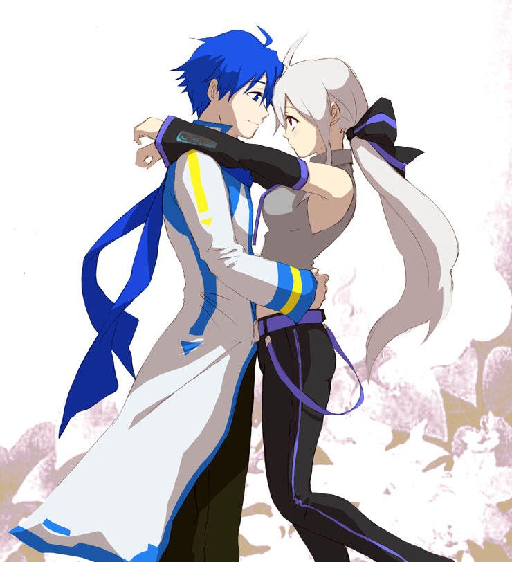 kaito and yowane haku (vocaloid) drawn by kiritachi_noboru