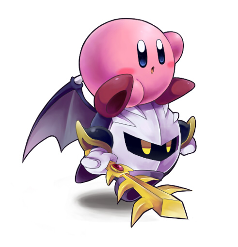 kirby and meta knight (kirby) drawn by sakiko_(gekiama)