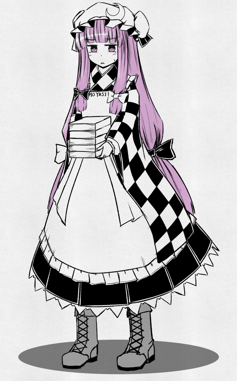 patchouli knowledge and motoori kosuzu (touhou) drawn by ganmaganmo