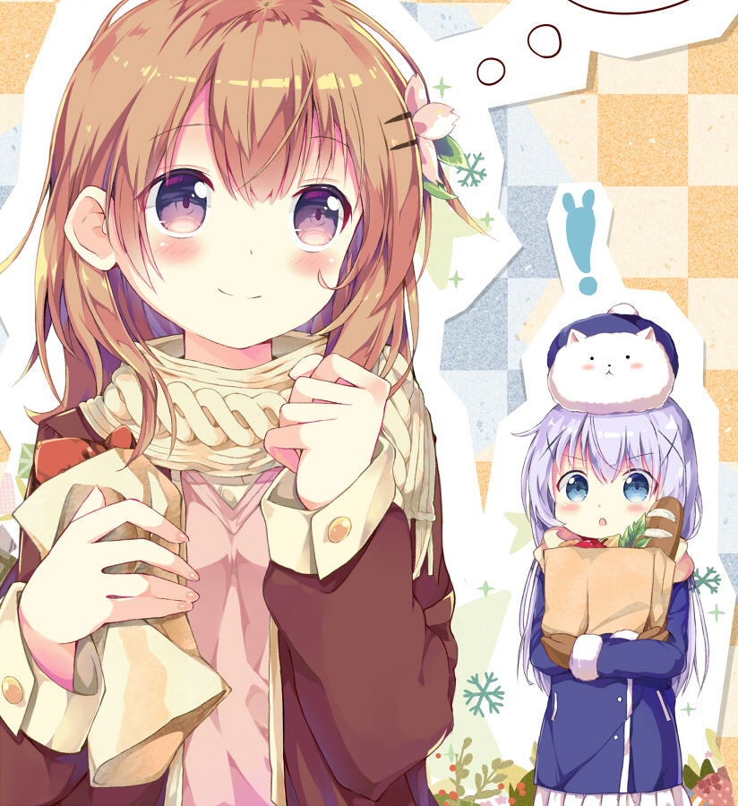kafuu chino, hoto cocoa, and tippy (gochuumon wa usagi desu ka?) drawn by myuton