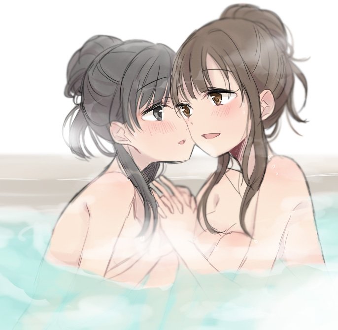 kobayakawa sae and mizumoto yukari (idolmaster and 1 more) drawn by ajiwo