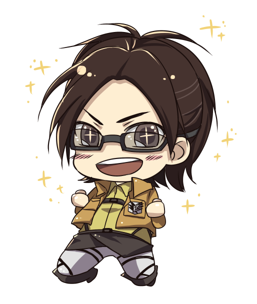 hange zoe (shingeki no kyojin) drawn by rokko_lasick