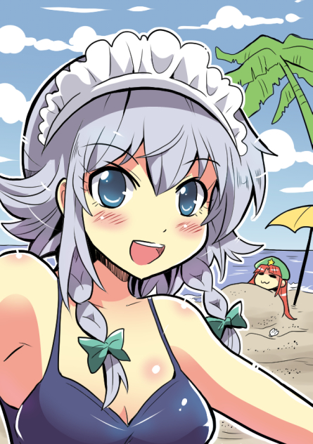 izayoi sakuya and hong meiling (touhou) drawn by colonel_aki