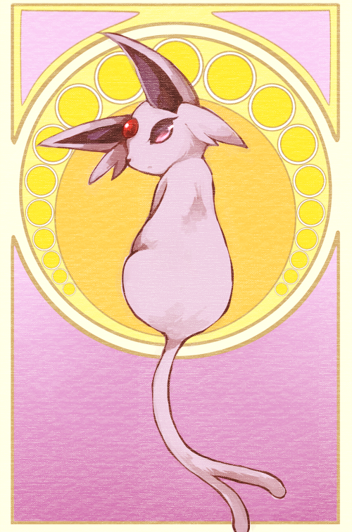 espeon (pokemon) drawn by rigu_(what_will_be_will_be!)