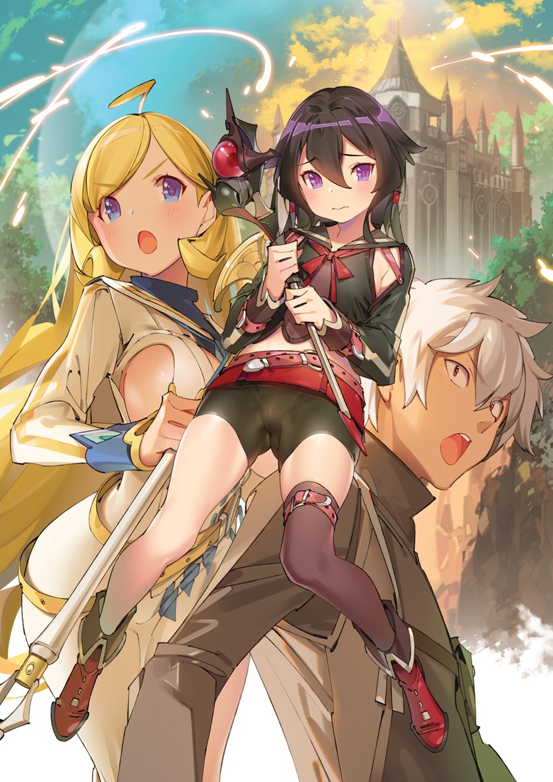 rosa wild and lily hilton (hagure madou kyoushi no unlimited eiyuu houteishiki) drawn by popqn